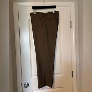 Santorelli Classic golden brown Wool Dress Pants